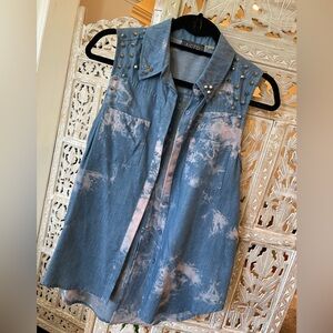 ASTR THE LABEL denim vest